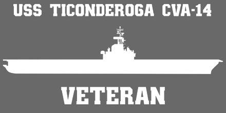 Shop for your White USS Ticonderoga CVA-14 sticker/decal at Arizona Black Mesa.