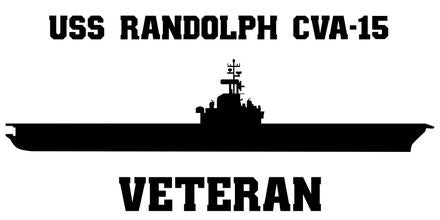 Shop for your Black USS Randolph CVA-15 sticker/decal at Arizona Black Mesa.