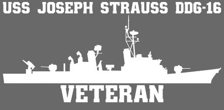 Shop for your White USS Joseph Strauss DDG-16 sticker/decal at Arizona Black Mesa.