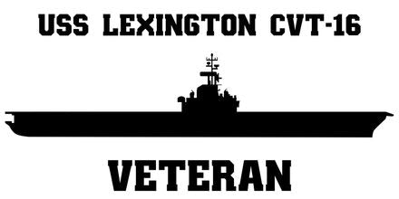 Shop for your Black USS Lexington CVT-16 sticker/decal at Arizona Black Mesa.