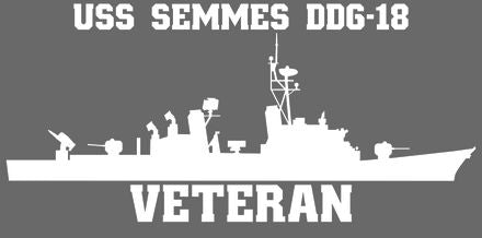 Shop for your White USS Semmes DDG-18 sticker/decal at Arizona Black Mesa.
