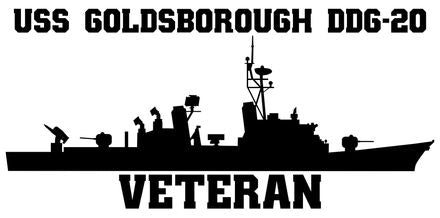 Shop for your Black USS Goldsborough DDG-20 sticker/decal at Arizona Black Mesa.