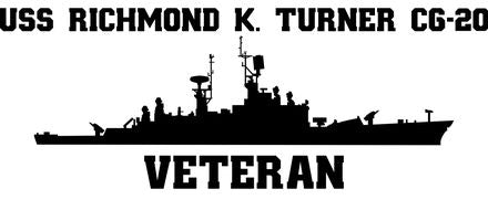 Shop for your Black USS Richmond K. Turner CGN-20 sticker/decal at Arizona Black Mesa.