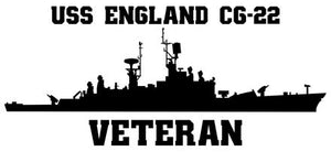 Shop for your Black USS England CGN-22 sticker/decal at Arizona Black Mesa.