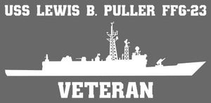 Shop for your White USS Lewis B. Puller FFG-23 sticker/decal at Arizona Black Mesa.