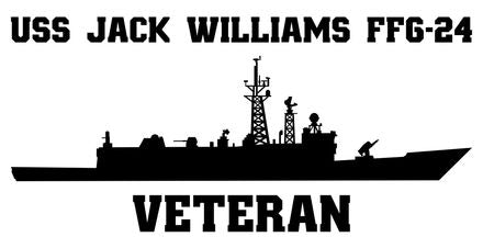 Shop for your Black USS Jack Williams FFG-24 sticker/decal at Arizona Black Mesa.