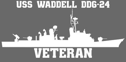 Shop for your White USS Waddell DDG-24 sticker/decal at Arizona Black Mesa.