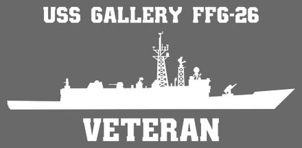 Shop for your White USS Gallery FFG-26 sticker/decal at Arizona Black Mesa.