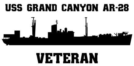 Shop for your Black USS Grand Canyon AR-28 sticker/decal at Arizona Black Mesa.