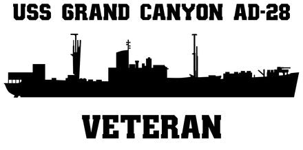 Shop for your Black USS Grand Canyon AD-28 sticker/decal W\Helo Deck at Arizona Black Mesa.