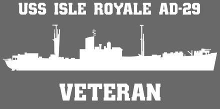 Shop for your White USS Isle Royale AD-29 sticker/decal at Arizona Black Mesa.