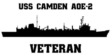 Shop for your Black USS Camden AOE-2 sticker/decal at Arizona Black Mesa.