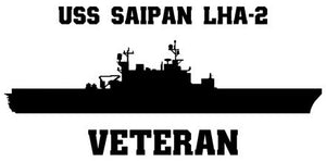 Shop for your Black USS Saipan LHA-2 sticker/decal at Arizona Black Mesa.