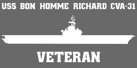 Shop for your White USS Bon Homme Richard CVA-31 sticker/decal at Arizona Black Mesa.