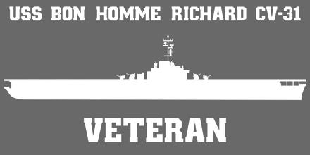 Shop for your White USS Bon Homme Richard CV-31 sticker/decal at Arizona Black Mesa.