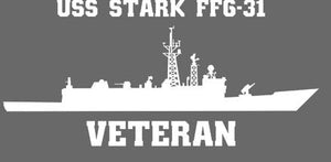 Shop for your White USS Stark FFG-31 sticker/decal at Arizona Black Mesa.