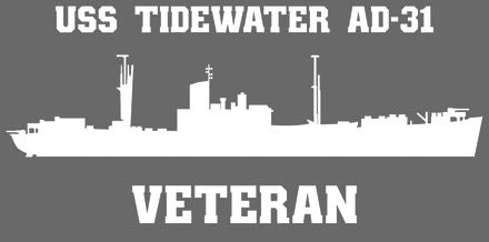 Shop for your White USS Tidewater AD-31 sticker/decal at Arizona Black Mesa.