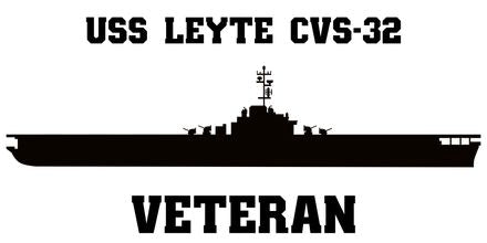 Shop for your Black USS Leyte CVS-32 sticker/decal at Arizona Black Mesa.