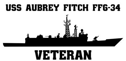Shop for your Black USS Aubrey Fitch FFG-34 sticker/decal at Arizona Black Mesa.