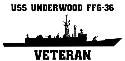 Shop for your Black USS Underwood FFG-36 sticker/decal at Arizona Black Mesa.
