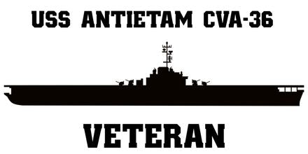 Shop for your Black USS Antietam CVA-36 sticker/decal at Arizona Black Mesa.