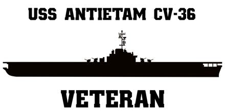 Shop for your Black USS Antietam CV-36 sticker/decal at Arizona Black Mesa.