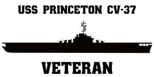 Shop for your Black USS Princeton CV-37 sticker/decal at Arizona Black Mesa.