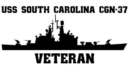 Shop for your Black USS South Carolina CG-37 sticker/decal at Arizona Black Mesa.