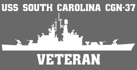 Shop for your White USS South Carolina CG-37 sticker/decal at Arizona Black Mesa.