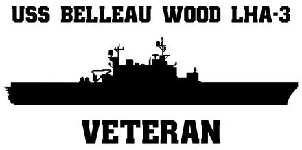 Shop for your Black USS Belleau Wood LHA-3 sticker/decal at Arizona Black Mesa.