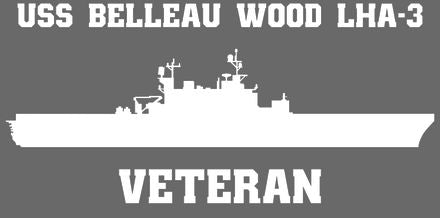 Shop for your White USS Belleau Wood LHA-3 sticker/decal at Arizona Black Mesa.