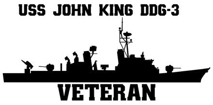 Shop for your Black USS John King DDG-3 sticker/decal at Arizona Black Mesa.