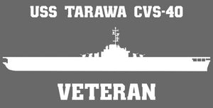 Shop for your White USS Tarawa CVS-40 sticker/decal at Arizona Black Mesa.