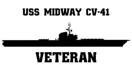 Shop for your Black USS Midway CVB-41 sticker/decal at Arizona Black Mesa.