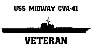 Shop for your Black USS Midway CVA-41 sticker/decal at Arizona Black Mesa.
