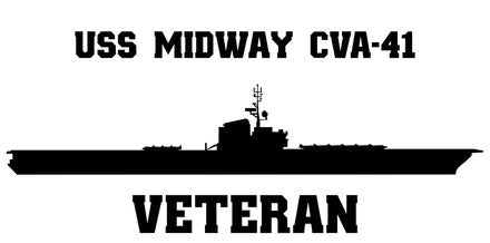 Shop for your Black USS Midway CVA-41 sticker/decal at Arizona Black Mesa.