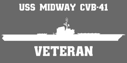 Shop for your White USS Midway CVA-41 sticker/decal at Arizona Black Mesa.