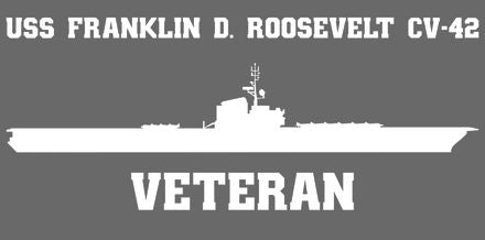 Shop for your White USS Franklin D. Roosevelt CV-42 sticker/decal at Arizona Black Mesa.