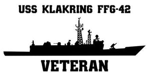 Shop for your Black USS Klakring FFG-42 sticker/decal at Arizona Black Mesa.