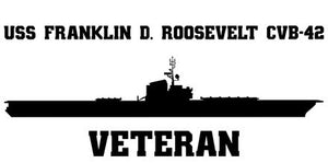 Shop for your Black USS Franklin D. Roosevelt CVB-42 sticker/decal at Arizona Black Mesa.