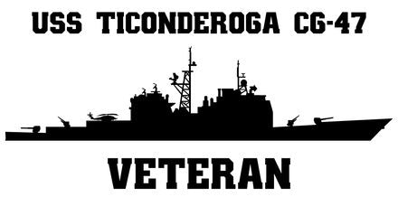Shop for your Black USS Ticonderoga CG-47 sticker/decal at Arizona Black Mesa.