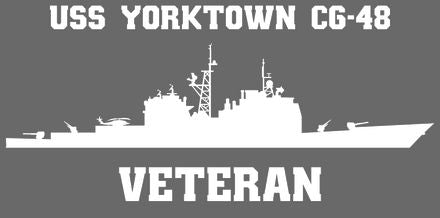 Shop for your White USS Yorktown CG-48 sticker/decal at Arizona Black Mesa.
