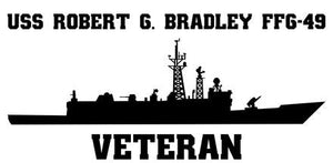 Shop for your Black USS Robert G. Bradley FFG-49 sticker/decal at Arizona Black Mesa.