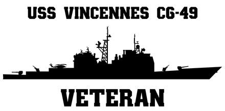 Shop for your Black USS Vincennes CG-49 sticker/decal at Arizona Black Mesa.