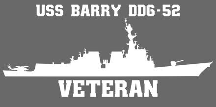 Shop for your White USS Barry DDG-52 sticker/decal at Arizona Black Mesa.