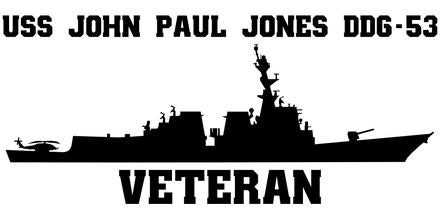 Shop for your Black USS John Paul Jones DDG-53 sticker/decal at Arizona Black Mesa.