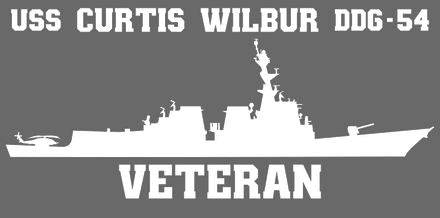Shop for your White USS Curtis Wilbur DDG-54 sticker/decal at Arizona Black Mesa.