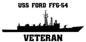 Shop for your Black USS Ford FFG-54 sticker/decal at Arizona Black Mesa.