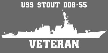Shop for your White USS Stout DDG-55 sticker/decal at Arizona Black Mesa.