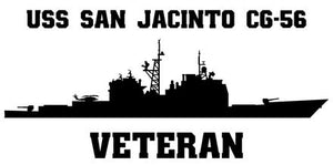 Shop for your Black USS San Jacinto CG-56 sticker/decal at Arizona Black Mesa.